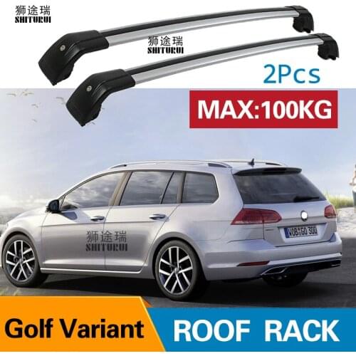 Roof rack rail (cross beam) for VOLKWAGEN Golf Variant sportcombi 13+ thicken aluminum alloy, ISO9001 quality,hot sale in China