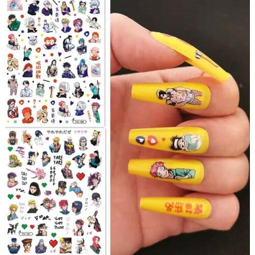 Newest TSC 191 3D design nail sticker decal stamping back gule DIY nail decoration tools