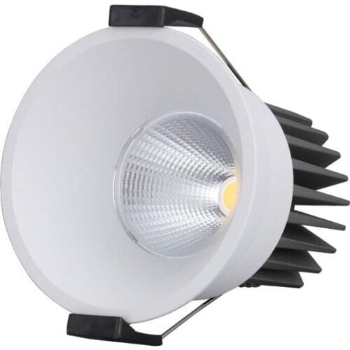 Dimmable Recessed Anti Glare COB LED Downlights 7W9W/12W/15W LED Ceiling Spot Lights AC85~265V Background Lamps Indoor Lighting