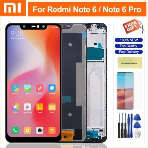 6.26" Screen For Xiaomi Redmi Note6 LCD Display Touch Screen Panel Digitizer Replacement For Xiaomi Redmi Note 6 Pro Lcd