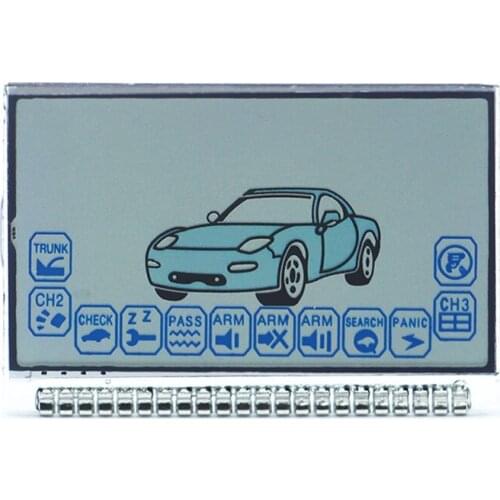 A6 Lcd Display For Starline A6 Lcd Russia Version Two Way Car Remote Controller Auto Alarm Key Fob Keychain