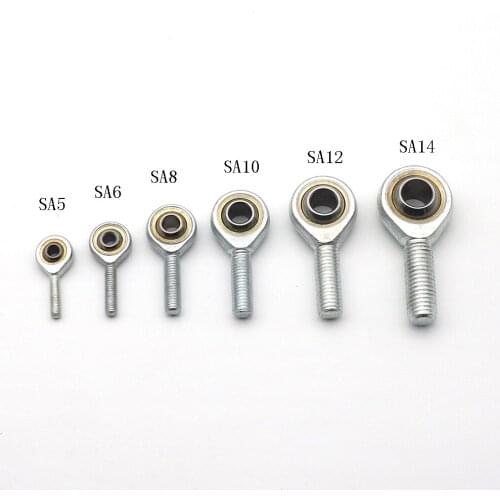 1pcs inner hole 5mm to 14mm male SA T/K POSA Right/Left Hand Ball Joint Metric Threaded Rod End Bearing For rod