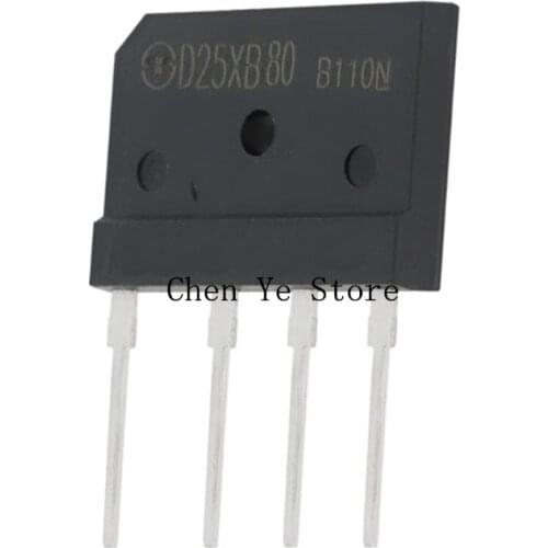 Free Shipping 10PCS 100% NEW import D25XB80 D20SB80 20xb80 DIP-4 induction cooker rectifier bridge pile