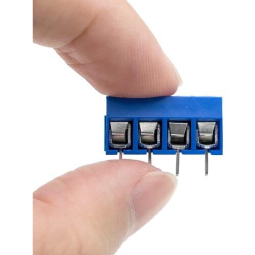 10Pcs/lot KF301-5.0MM 2P KF301-3P 5.0mm KF301-5.0mm 4P Straight Pin 2P 3P 4P Screw PCB Terminal Block Connector Blue