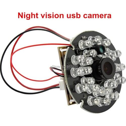 1080P H.264 30fps high speed mini web camera usb 24pcs ir leds night vision 1/3 CMOS AR0330 Aptina Board USB Camera microphone