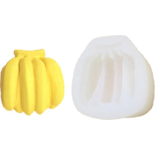 3D Banana Silicone Wax Candles Mold Soap Silicone Mould DIY Handmade Craft Resin Clay Soap Model Aromatherapy Plaster Clay Mold