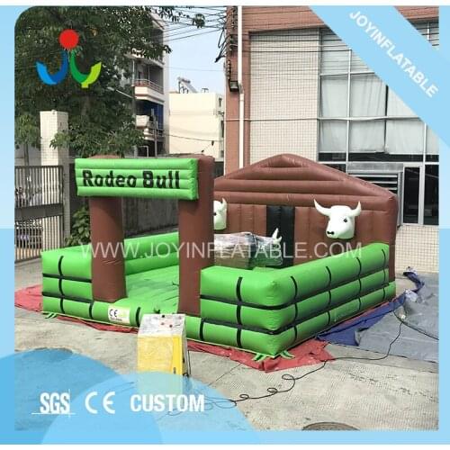 5*5M Inflatable Mechanical Bull Riding with Inflatable Safe Mat Around