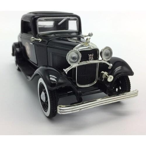 Diecast1:32scale Ford Classic Car Small Passenger Car Simulation Alloy CarModel Collectible Static DecorationGift Kids Toys Boys