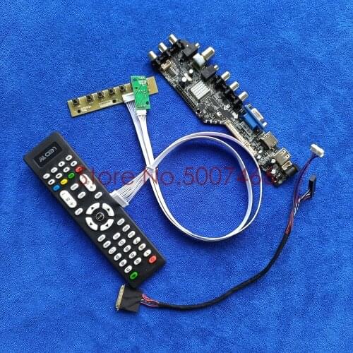 For B173RW01 V.0/V.1/V.2/V.3/V.4/V.5 panel universal LVDS 40Pin DVB digital VGA USB AV TV 1600*900 LCD Controller board Kit