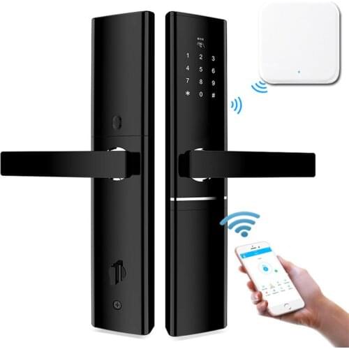 Homestay Password Door Lock With Gateway App Manage Rental House Cord Smart Door Lock Hotel Aparment Passcord Card Lock New