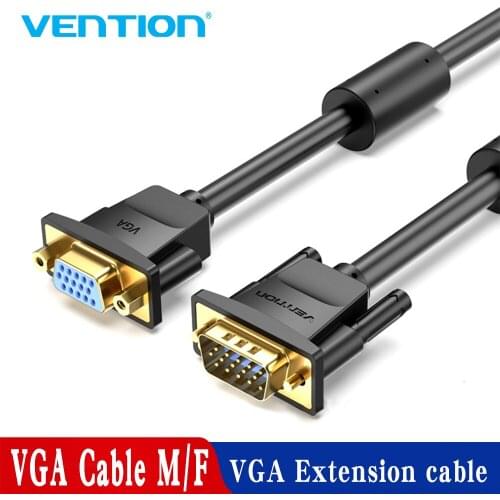 Vention 1080P VGA Cable Male to Female Extension Cable Video Computer Analog Signal for Projector Laptop Monitor screen DVD 10m