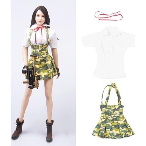 1/6 Fashion Shirt Skirt Clothing Set for 12" Female Figure Toy Accessories