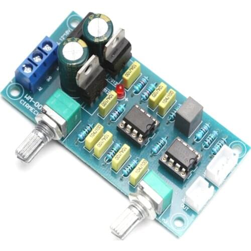 KYYSLB AC Dual 12~18V NE5532 Fever Low-pass Filter Amplifier Preamp Board Subwoofer Tone Board HI-FI Low-pass Circuit Board