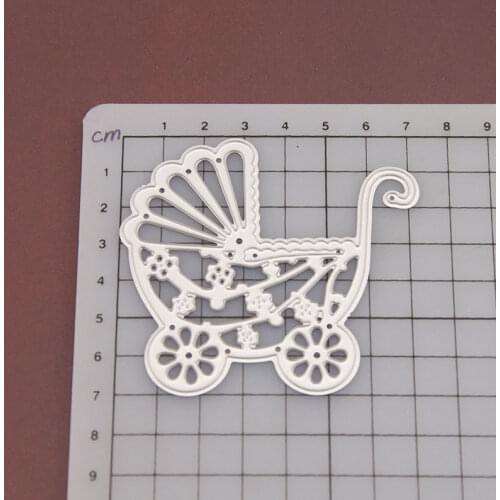 Reunion Baby Carriage Metal Cutting Dies Scrapbooking Craft Mold Cut Die Stencil Handmade Paper Card Make Template