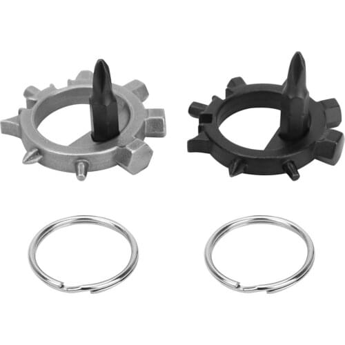 NICEYARD Multitools Bottle Opener Bicycle Repair 12 Functions Screwdriver Hand Tools High Carbon Steel Key Chain