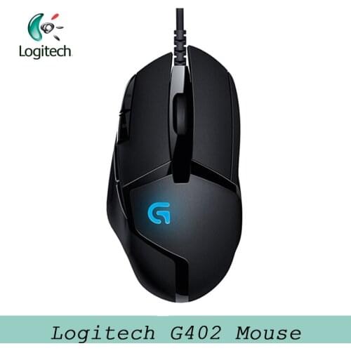 Logitech G402 Hyperion Fury mouse with Optical 4000DPI High Speed gaming mouse Support Official Verification for PC Laptop