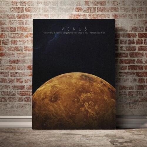 Solar System Venus art Poster Canvas Wall Art Decoration prints for living Kid Children room Home bedroom decor painting
