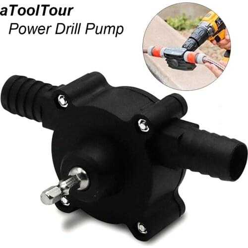 Portable Electric Drill Drive Pump Transfer Pump Oil Fluid Mini Water Pump Hand Drill Self Priming Hex Shank Centrifugal Pumping