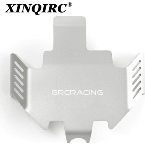 TRX4 Stainless Steel Chassis Armor Axle Protector Skid Plate for 1/10 RC Crawler TRAXXAS TRX-4 car accessories