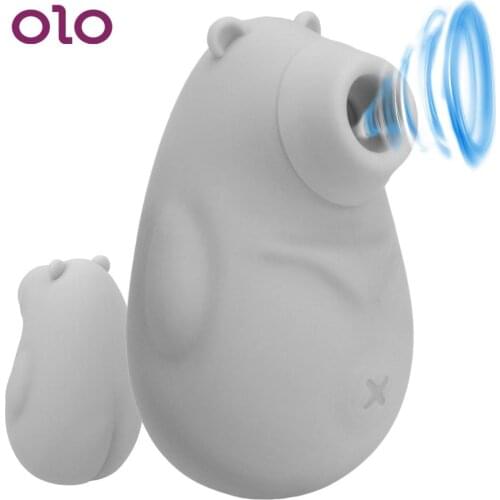 Vagina Nipple Sucker 7 Modes Sex Toys for Women Cute Bear Powerful Oral Licking Sucking Vibrator Clitoris Stimulation