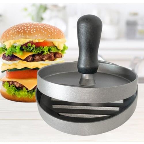 High Quality Round Shape Hamburger Press Aluminum Alloy Hamburger Meat Beef Grill Burger Press Kitchen Food Mold Hamburger Press