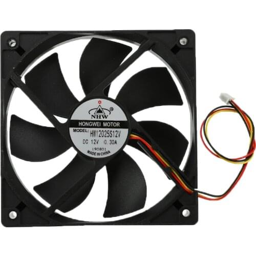 120mm x 120mm x 25mm DC 12V 3 Pin Cooling Fan 3 Lines Plastic Universal Cooling Cooler PC CPU Fans Airflow For Computers