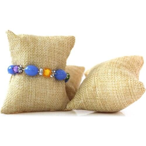 20pcs Wholesale Superior Velvet Large Bracelet Display Pillow Ankle Holder Watch Organizer Jewelry Display Stand Free Shipping