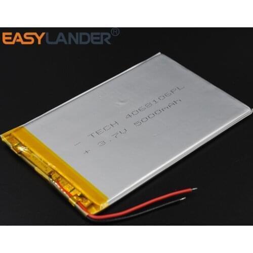 3.7V 5000mAh Rechargeable li Polymer Li-ion Battery For Tablet MID Ipaq E-Book Power Bank Portable Consumer 4068106