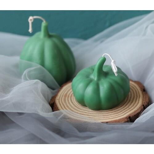3D Mini Pumpkin Candle Mold Silicone Material Handmade DIY fall Harvest Festival Cake Chocolate Soap Making Supplies mold