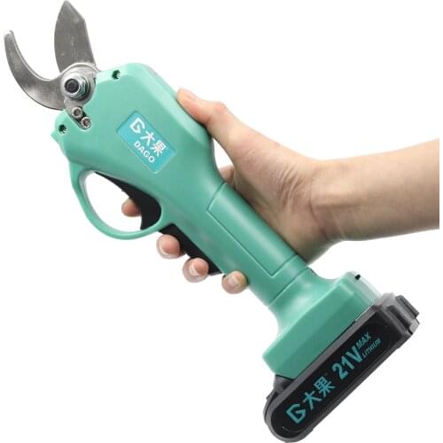 Rechargeable Electric Pruner Scissors Cordless Electric Pruning Shears Branch Cutter Fruit Pruning Tool With 1 or 2 Battery