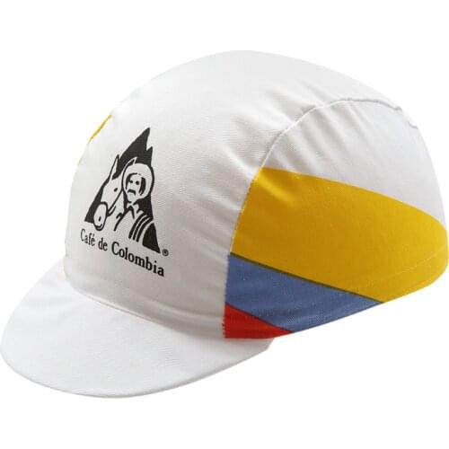 CAFE DE COLOMBIA TEAM Retro Classica Cycling Caps Spring Summer Outdoor Sport MTB Bike Breathable Cycling Hat Gorra Ciclismo