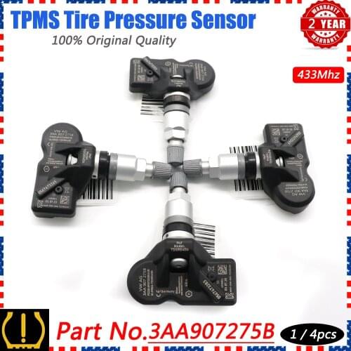 Xuan TPMS Tire Pressure Sensor Monitor Systems 3AA907275B for Volkswagen CC Tiguan Passat 2007-2015 433Mhz