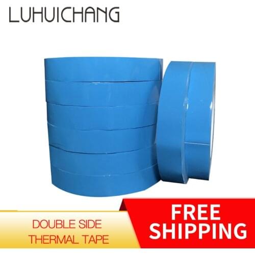 25m/Roll 3mm 5mm Width Transfer Tape Double Side Thermal Conductive Adhesive Tape for Chip PCB LED Strip Heatsink