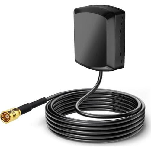 Eightwood Car External GPS Antenna Aerial Receiver With SMB Plug Female Connector 1575.42±3 MHz 3M Active Aerial GA01 Waterproof