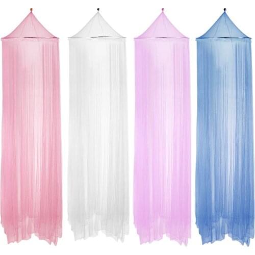 Princess Dome Elegant Lace Chiffon Mosquito Net Bed Canopy Netting Double King Size Fly Insect Protection