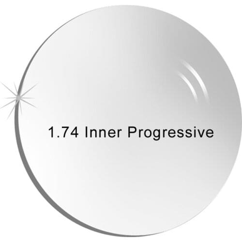 TWO Oclock 1.74 Inner Progressive Prescription Spherical HMC Resin Near Far Optical Lens Customized Myopia/Hyperopia Corrective