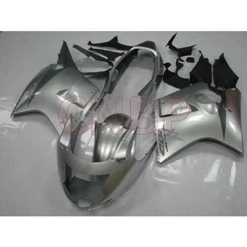 Fairing CBR 1100 XX 1996 - 2005 Silver Plastic Fairings CBR1100XX 2003 Fairings for Honda Cbr1100XX 2001 no paint