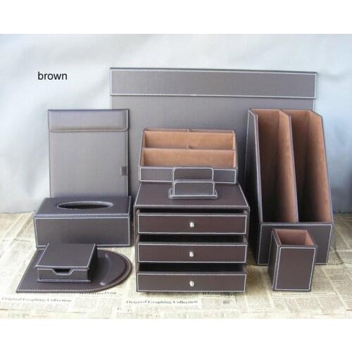 Office desk organizer stationery holder organizer set pen holder pencil box desk filing cabinet drawers desktop office supplies