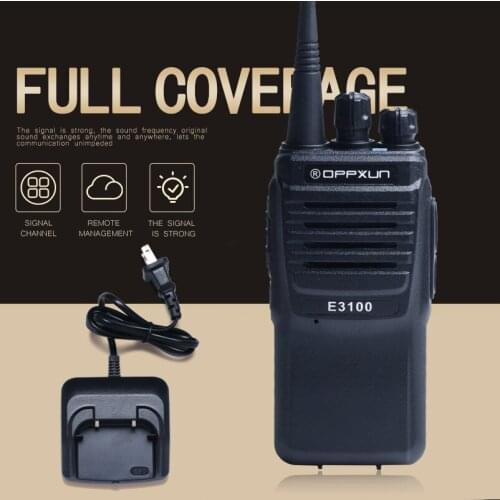 OPPXUN Walkie Talkie OPX-E3100 Portable PTT Ham Radio Communicator Scan Two Way CB Hunting UHF 400-470MHz 16Channel Transceiver