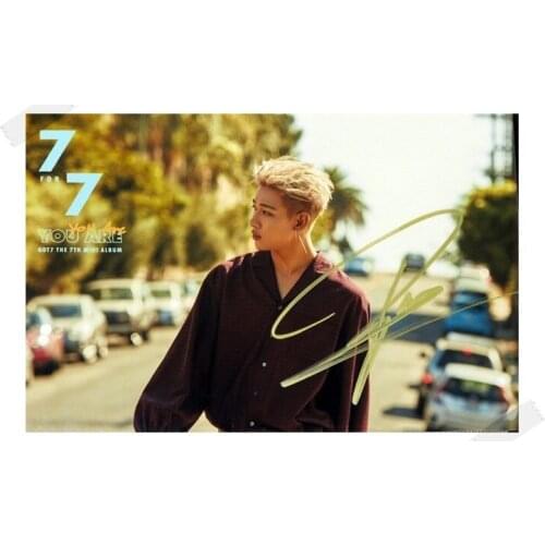 Signed GOT7 GOT 7 BAMBAM autographed photo 7 FOR 7 6 inches free shipping 102017B
