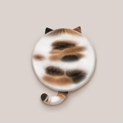 Creative Simulation Cartoon Animation Cat Thickened Cotton Office Plush Sofa Pillows Soft Stuffed Hold Pillow Cushion Toys