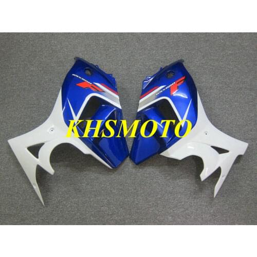 Right&Left side Fairing Parts for GSX650F 08 09 10 11 12 GSX650F 2008 2009 2010 2012 ABS white blue Fairings kit SR12