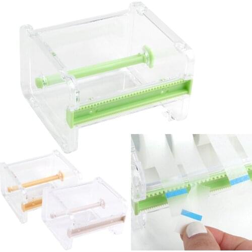 Grafting Eyelashes Tape Cutter Holder Dispenser Portable Acrylic Storage Organizer Easy To Cut Off Split Makeup Eyelash Tools