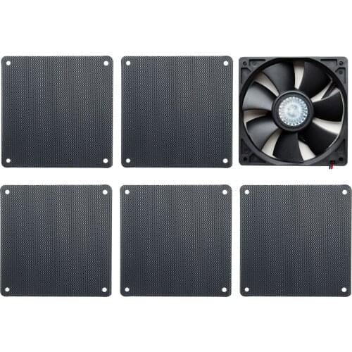 5PCS 120mm Slim Durable High Toughness PVC Dust Covers Filters for Computer PC Chassis Cooling Fan Cooler Fan Filter 12cm