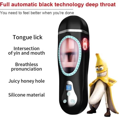 Rotate + Vibrate Male Masturbator Cup Pronunciation Adult Sex Toys Endurance Exercise Pocket Cup for Men