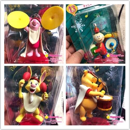 1PCS 4-9CM Boxed 2019 Japanese Christmas collection hand-made ornaments and pendant Disney Poohs concert with friends
