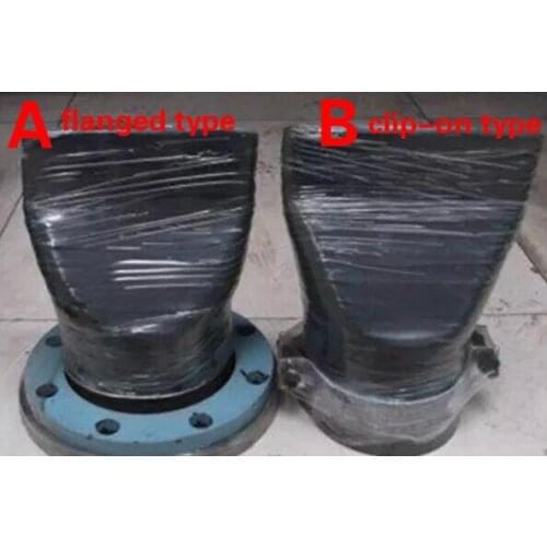 One pcs carbon Steel Flanged Duckbill Check Valve DN100 Clip-On Duckbill Valve Sewage check valve for Sewage treatment project