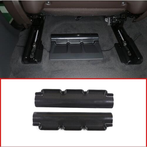2 Pcs Black ABS Plastic Car Seat Bottom Air Conditioning Outlet Cover for Mercedes Benz GLE W167 2020 Interior Accessories