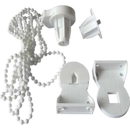 2 Pieces 25mm POM Curtain Shade Roller Blind Clutch Bracket Long Bead Chain Fitting Accessories Kit