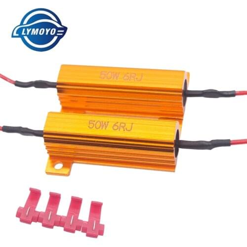 2PCS 7443 W21W 7440 P21/5W 1157 P21W 1156 PY21 50WLED Bulb Brake Fog Lamp LoadTurn Signal Light Resistor Fix Error Fast Flash